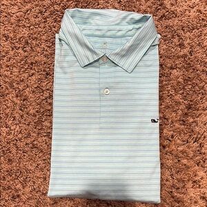 Vineyard Vines Men's Light Blue Striped Shirt